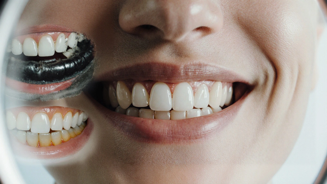 Zrcadlo odrazí přirozený úsměv, zatímco staré metody léčby postupně mizí.