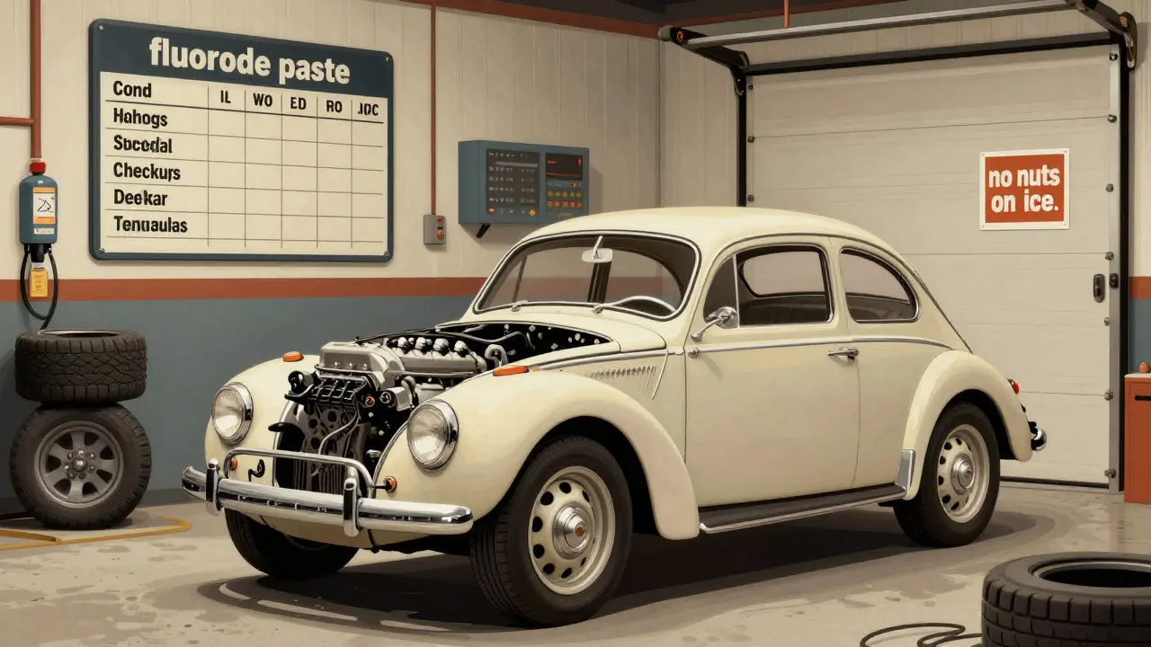 Umrtvený zub jako staré auto potřebující pravidelnou údržbu