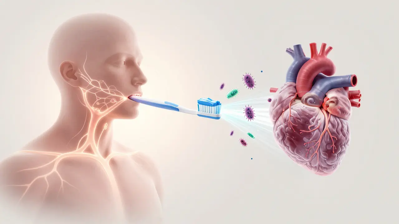 Konektivita mezi ústy a tělem: čištění zubů chrání celé tělo před bakteriemi a záněty.