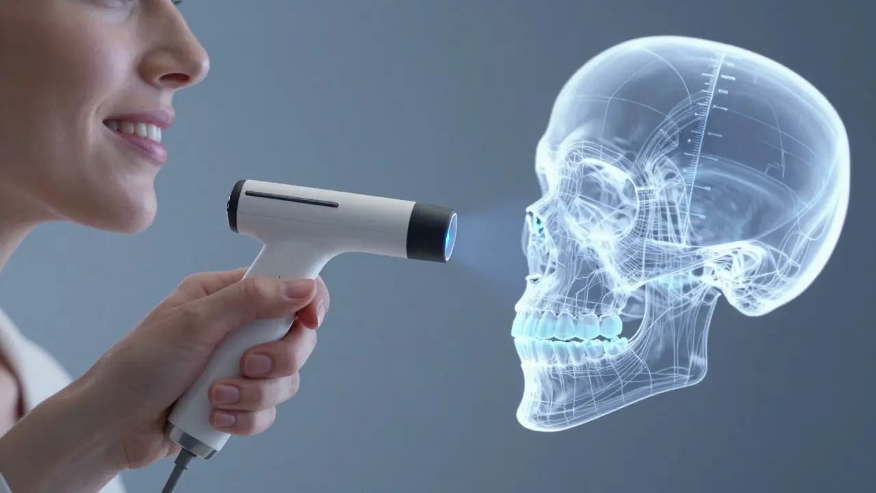 Digitální skener a 3D model chrupu pro diagnostiku