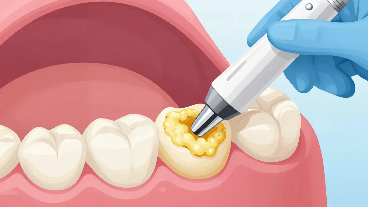 Profesionální čištění zubního kamene hygienistou
