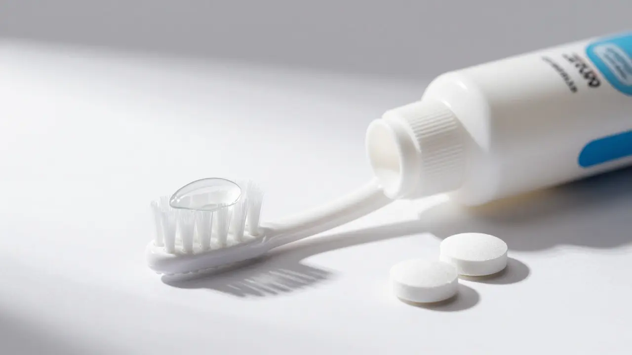 Speciální kartáček a čisticí prostředky pro dentury