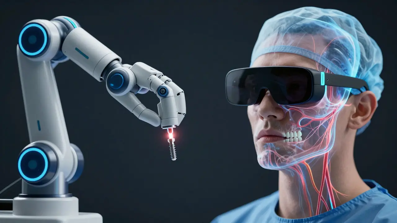 Robotická asistence a AR technologie v chirurgii