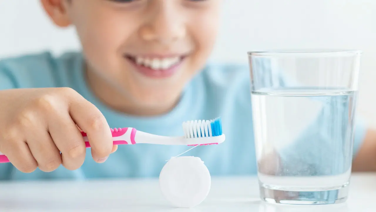 Hygiena zubů: kartáček, nit a voda